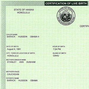 Obama’s Birth, Bin Laden’s Death